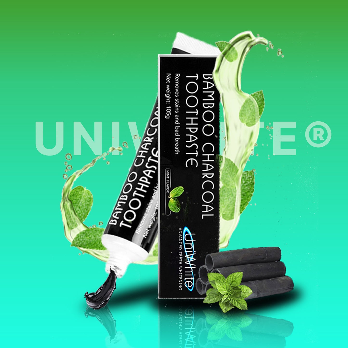 UNIWHITE® Charcoal Minted Toothpaste